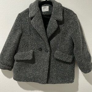 Zara girls structure coat